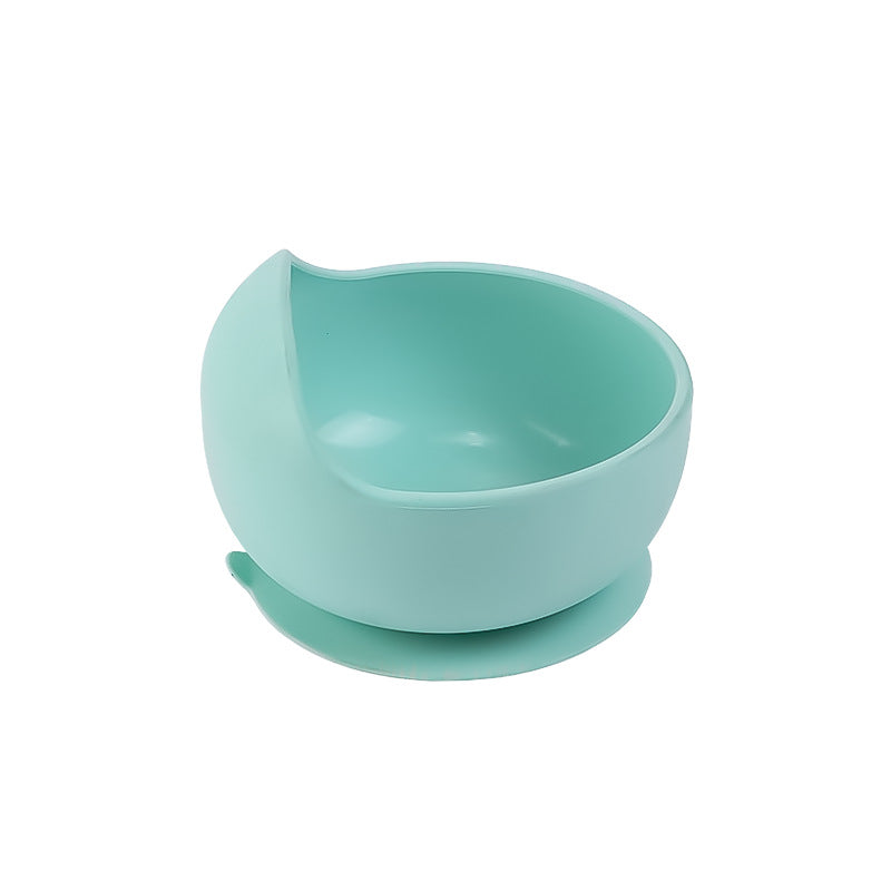 Cross-border new product food-grade silicone non-slip snack bowl suction cup type children's learning tableware snail cartoon bowl