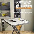Foldable table dining table small apartment for eating and doing homework round table rental room dormitory portable stall square table