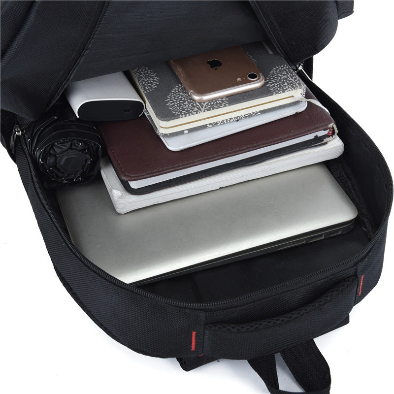Customized outdoor travel backpack school bag men's computer bag large capacity black backpack business commuter computer bag