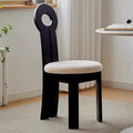 Solid wood keychain chair frenchretro solid wood dining chair soft-packed dining chair medieval style for home makeup chair back chair