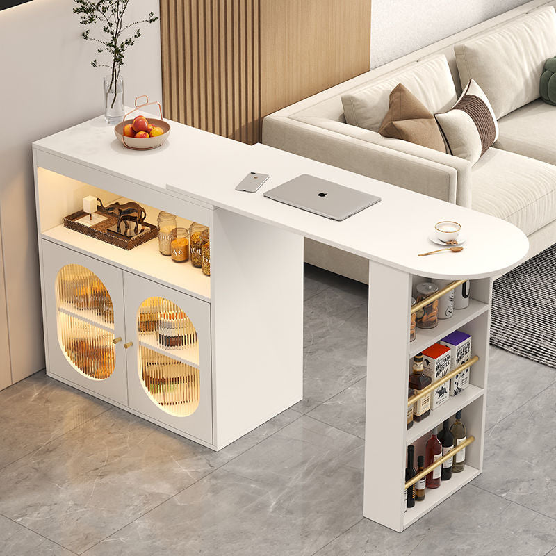 Living room partition telescopic bar table cream style popular entrance light luxury slate sideboard small apartment folding bar