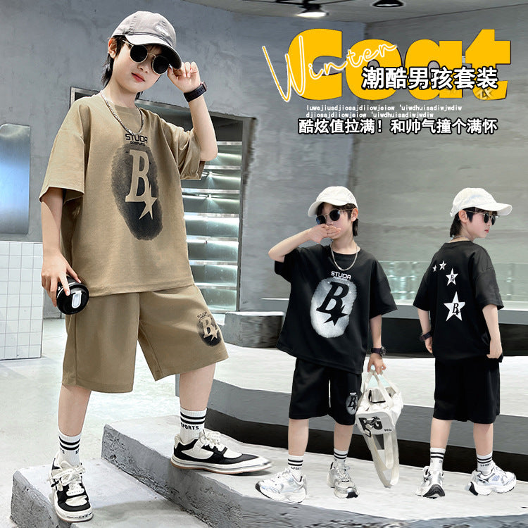 Boys' summer short-sleeve outfit:  new stylish, cool, and edgy summer clothes for older boys and big kids