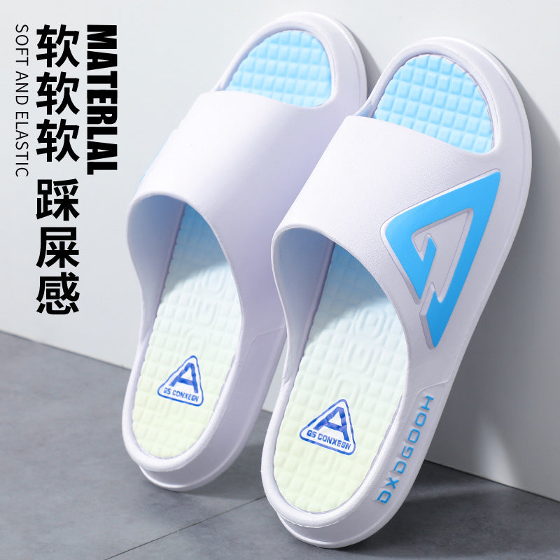 2026 indoor home bathroom bathing non-slip couple slippers outwear men's slippers men's slippers new thick sole