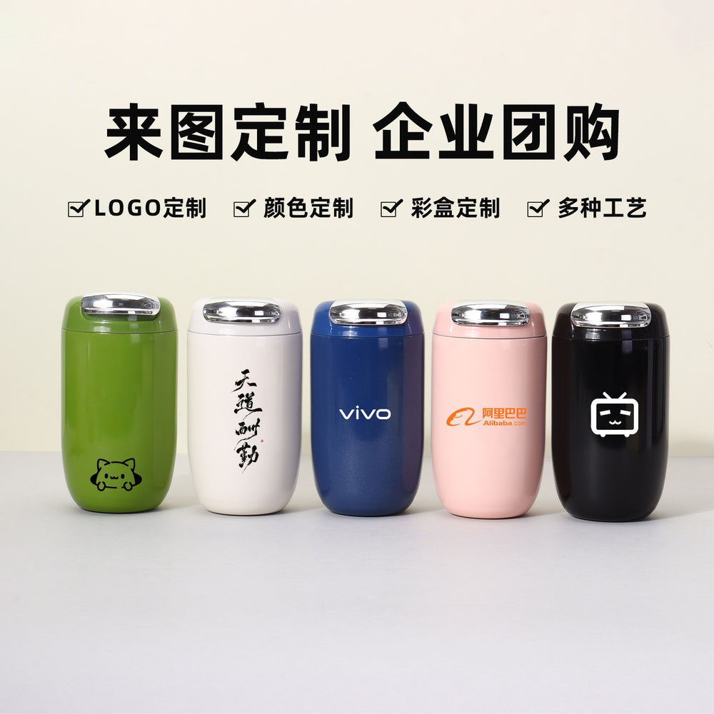 New arrival goose egg coffee cup high-looking glossy 316 stainless steel thermos cup insfashionretro thermos cup personalized