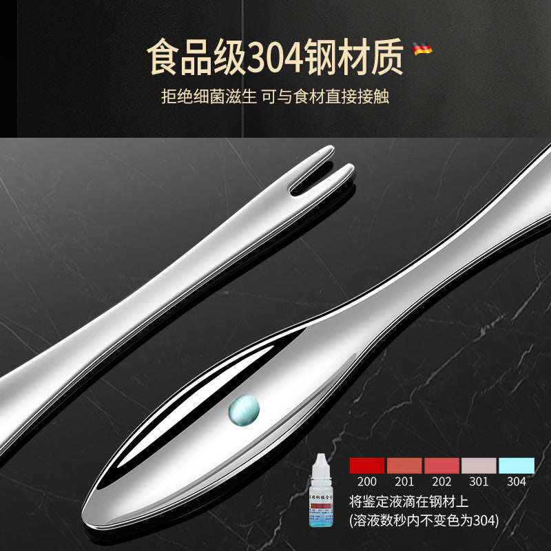 304 stainless steel crab eating special tools three-piece set crab needle household crab scissors gate thank you fork crab eight-piece set