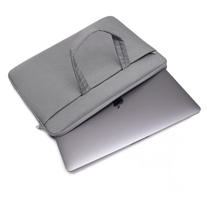 New logo laptop bag, men's and women's simple business briefcase, Apple liner bag, portable shoulder bag.