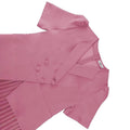 New arrival cross-border work clothingdress lapel short sleeve design double breasted decoration pleated skirt pleateddres