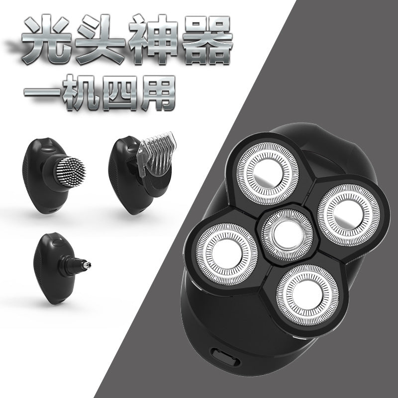 Wholesale floating five-blade shaved head washable handy gadgetmen electric razor razor rechargeable beard razor