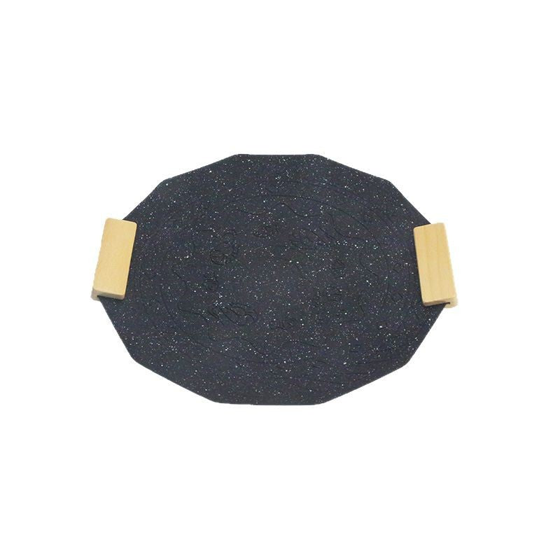 Korean style hexagram cassette oven baking pan outdoor camping non-stick pan medical stone square barbecue pan for home barbecue pan
