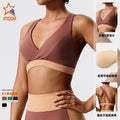 eco-friendly fabric compression yoga set - breathable, slimming workout outfit for women, ideal for outdoor running and fitness training