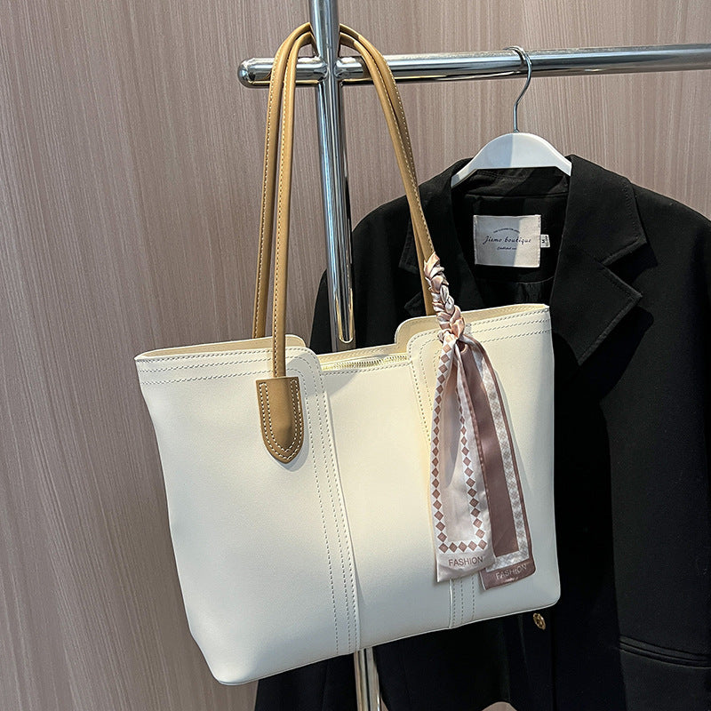 Bag women's large capacity 2025 new spring and summer versatile shoulder bag women's texture popular class commuter tote bag