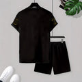 european and american men's short-sleeved and shorts sets, casual sportswear sets, 3d printed cross-border bestsellers