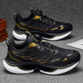 Men's youth sports shoes 2025 new winter collection: knob-lock running shoes, shock-absorbing casual shoes, breathable men's footwear