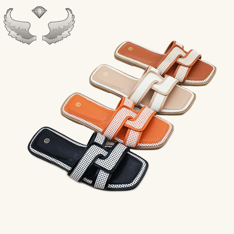 slippers wholesale外贸潮州女鞋平底鞋时尚夏季新款防滑轻便拖鞋