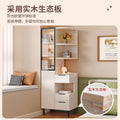 Solid wood bedside table storage cabinet for home bedroom modern casual tall cabinet bookshelf all-in-one small apartment ultra-narrow storage cabinet