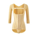 Post-liposuction body shaper - 5-bone corset bodysuit for waist and abdomen, upper body shaping, hip lift, and post-op recovery