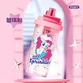 Authentic collaboration: my little pony high-temperature resistant plastic coffee/water cup - dual-drink, portable, cute, stylish, student-friendly with straw