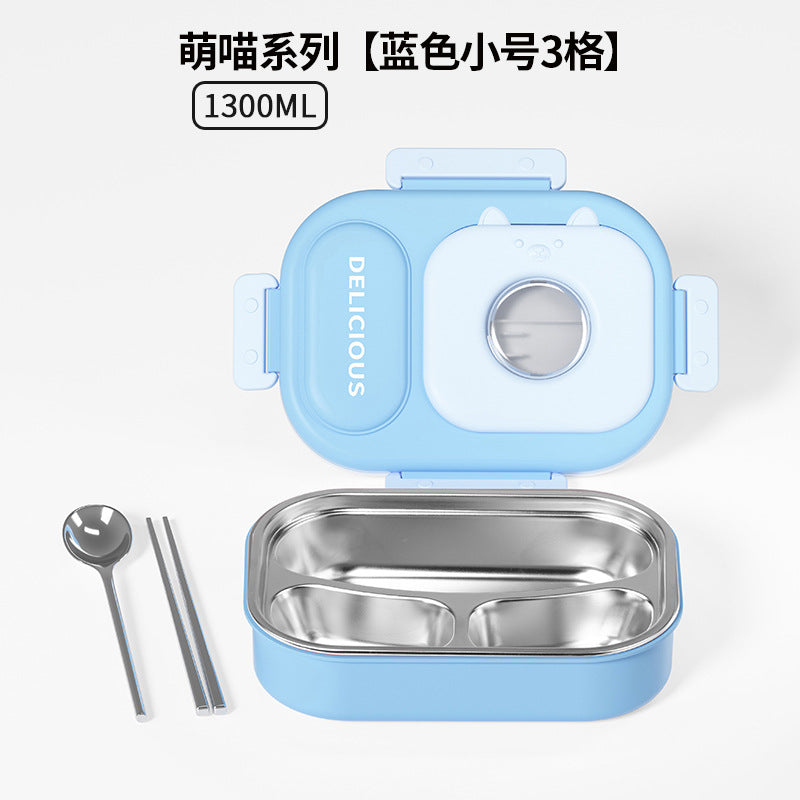 316 stainless steel thermal insulation lunch box is convenient for students to go to work Bento box Microwave oven canteen lunch box