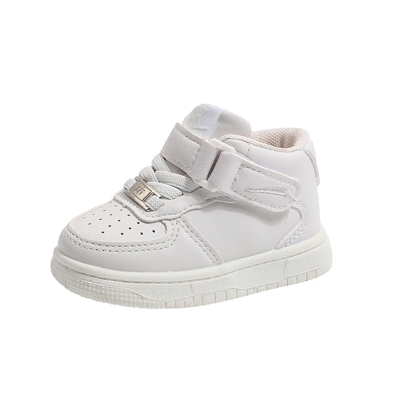 Spring & fallnew arrivalkids sneakers boys high-top sneakers girls white shoes k-stylefashion kids basketball shoes