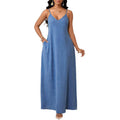 Amazon european and american bohemian style backless loose dress women's  summer new simple skirt