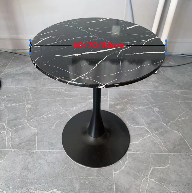 Minimalist tulip white table - ideal for meetings, coffee shops, milk tea shops, dining, home use, and balconies. wholesale direct from the manufacturer