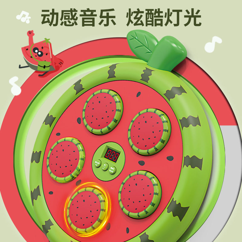 children's fun fruit boxing target bluetooth smart music rhythm electronic boxing trainer kids toy