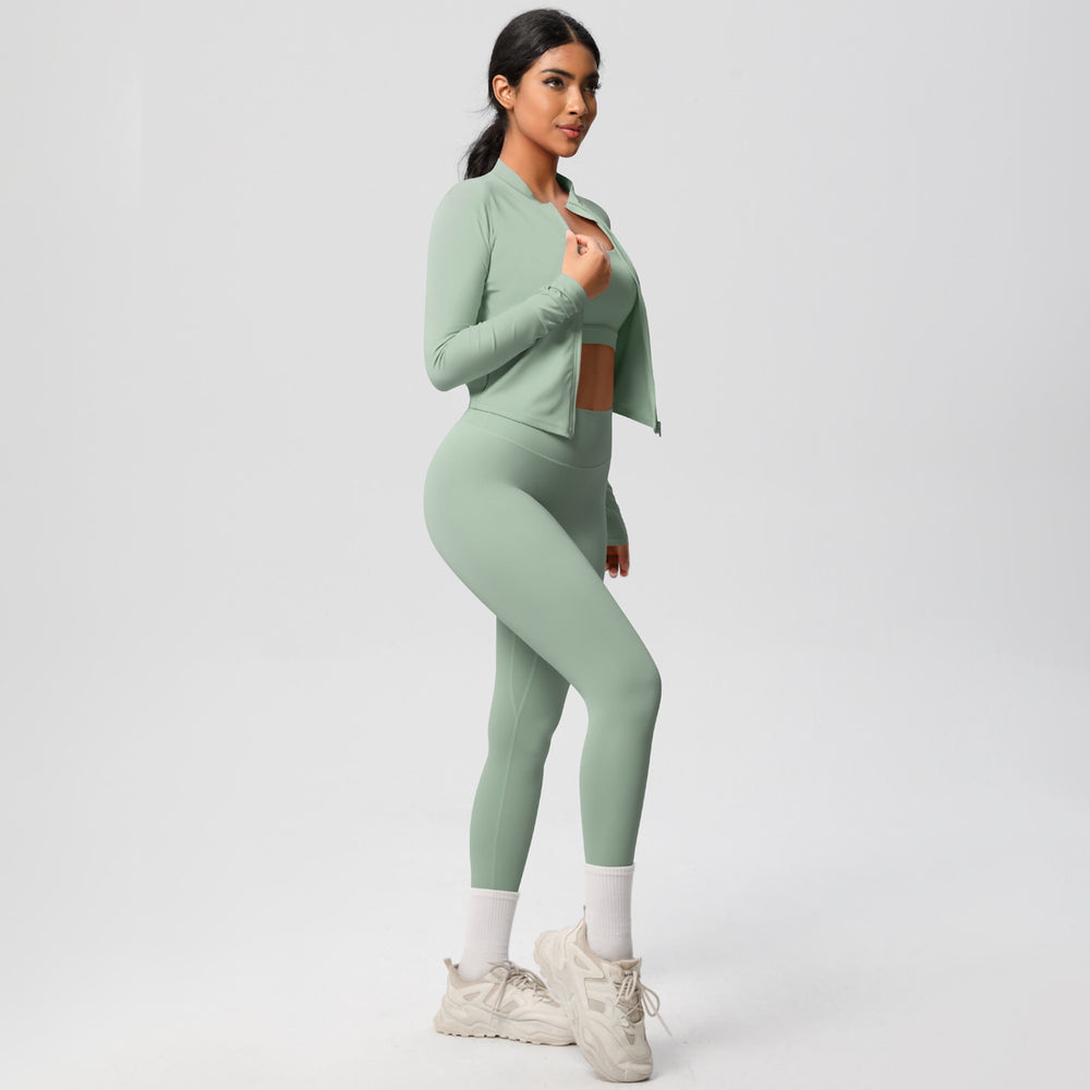 new cloud-like outdoor casual fitness activewear set - quick-dry compression running training yoga suit (3-piece)