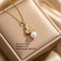8442 pearl and diamond gold necklace