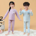 Children's  new double-sided german velvet solid color cut-to-fit autumn/winter warm clothing set - two-piece