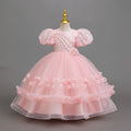 Ready-to-ship new children's formal dress sequin wedding princess dress little girl birthday party dress kids dress