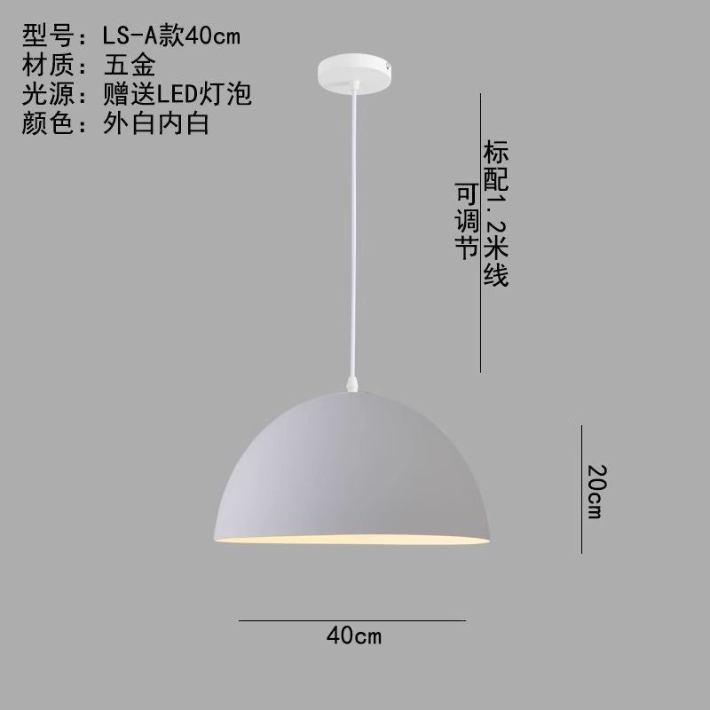 Minimalist industrial black projector light - retro creative restaurant, cafe, bubble tea shop, hot pot restaurant - unique pot lid pendant lamp
