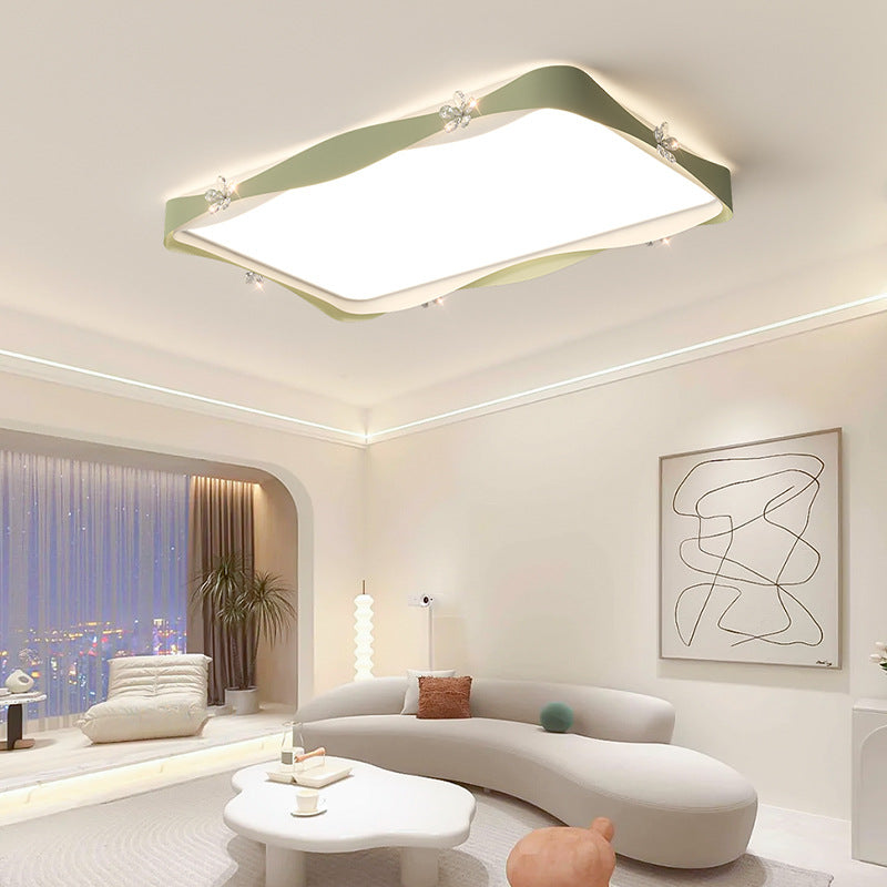 Living room light modern simple atmosphere super bright hall full spectrum cream wind bedroom lighting combination whole house package