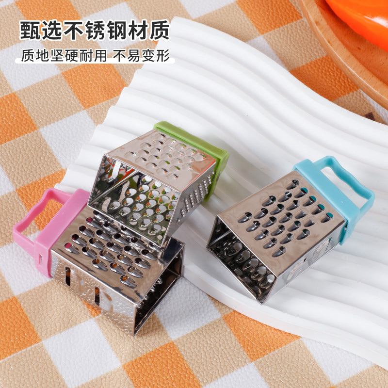 hot-selling mini cheese grater four-sided grater multifunctional grater kitchen gadget stainless steel grater