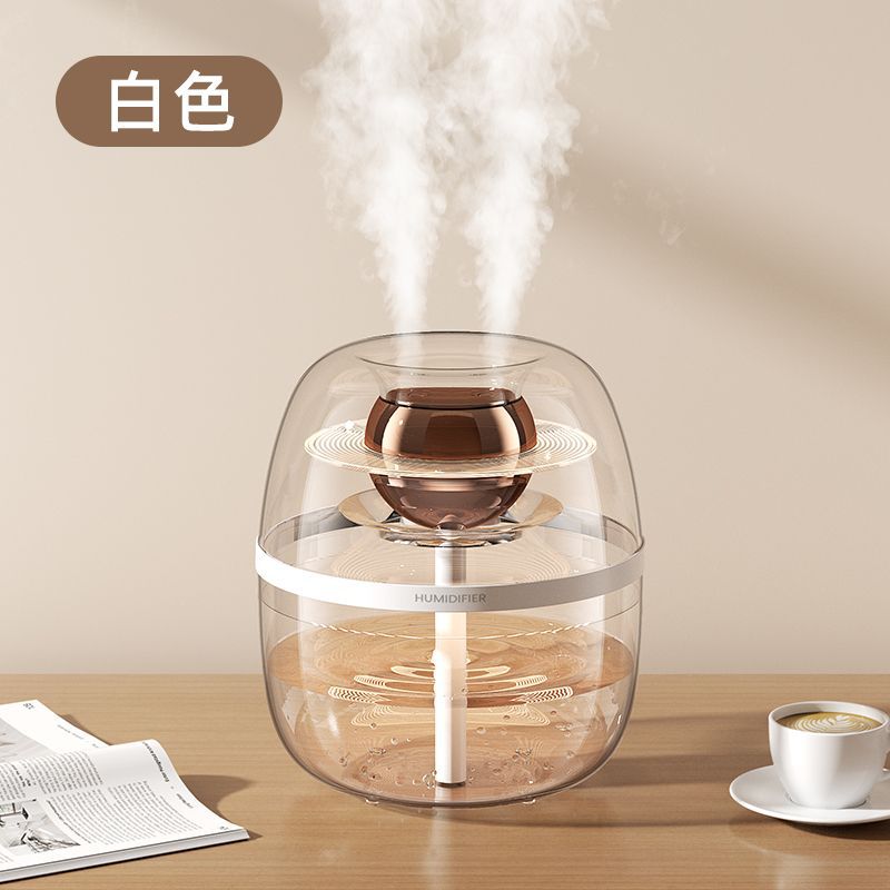 Shijie double spray humidifier for home bedroom mother baby air purification dormitory office desktop hydration aromatherapy night light