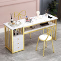 Nail art table nail art shop special table japanese style popular table chair single double light luxury casual modern nail art table