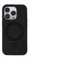 Suitable for apple 17promax large hole liquid silicone fulcrum magnetic holder mobile phone case iphone16 protective cover
