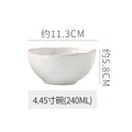 Vintage chic dinnerware set - restaurant, hotel, and home use - unique shaped dessert plates, pastry bowls, and rice bowls - wholesale