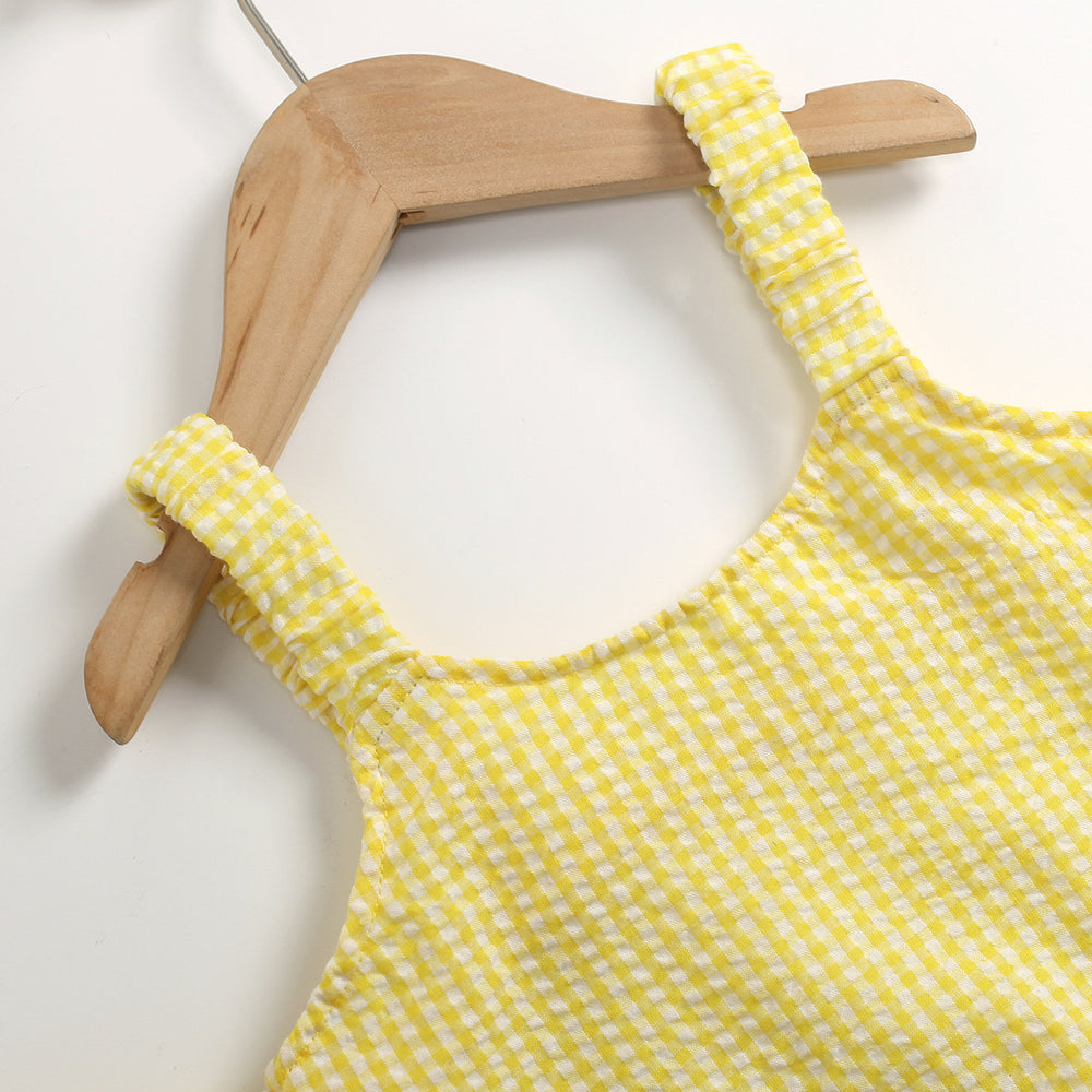 summer new arrival: trendy ins-style cross-border e-commerce export two-piece set for girls - off-shoulder cami with puff sleeves, sweet and adorable