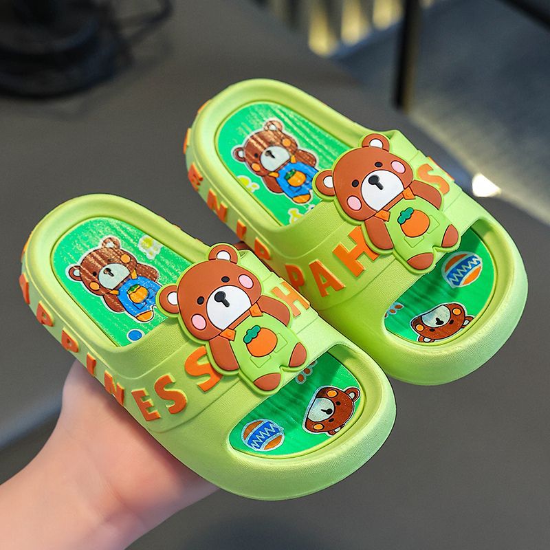 Kids slippers summergirl cartoon cute indoor soft bottomnon-slip boys baby stepping on shit feeling kids sandals