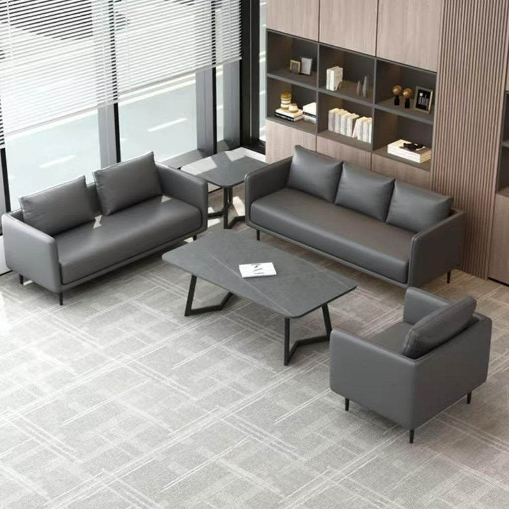 Luxury office sofa set for 4s dealerships: minimalist modern business reception, meeting, and lounge area - available in single, double, and three-seater configurations