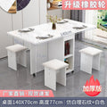 Imitation white with white 1.4m [rubber wheel + soft bag 4 stools] fully enclosed table legs