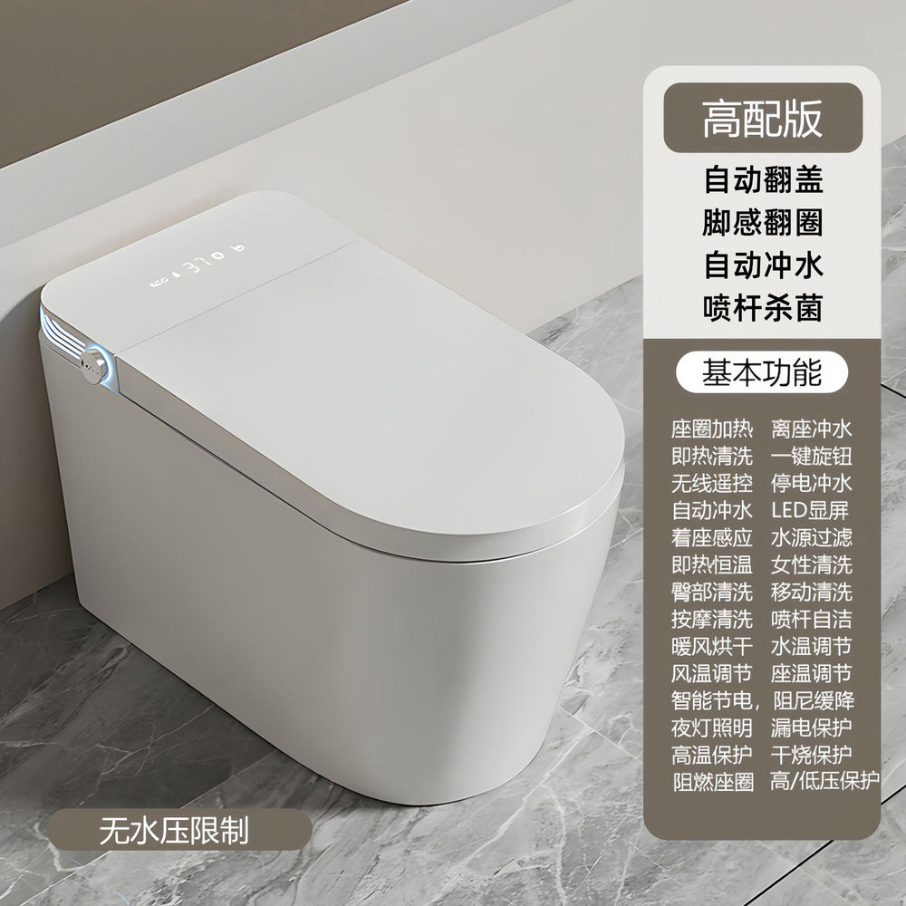 Chaozhou light smart toilet fully automatic all-in-one large seat ring large power with water tank large diameter electric toilet