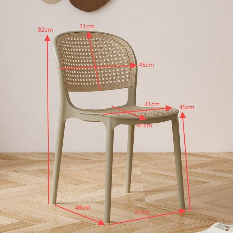 Household dining chairs, commercial dining tables and chairs, plastic rattan chairs, office chairs, antique rattan chairs, backrest chairs, breathable outdoor stools