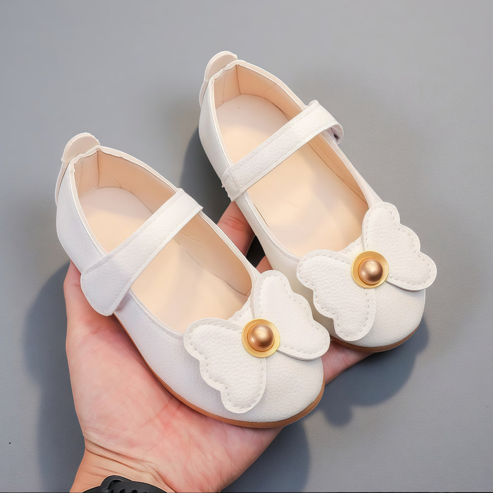 spring/autumn princess shoes: trendy leather shoes for girls, toddler & kids' single shoes, spring soft-soled princess style