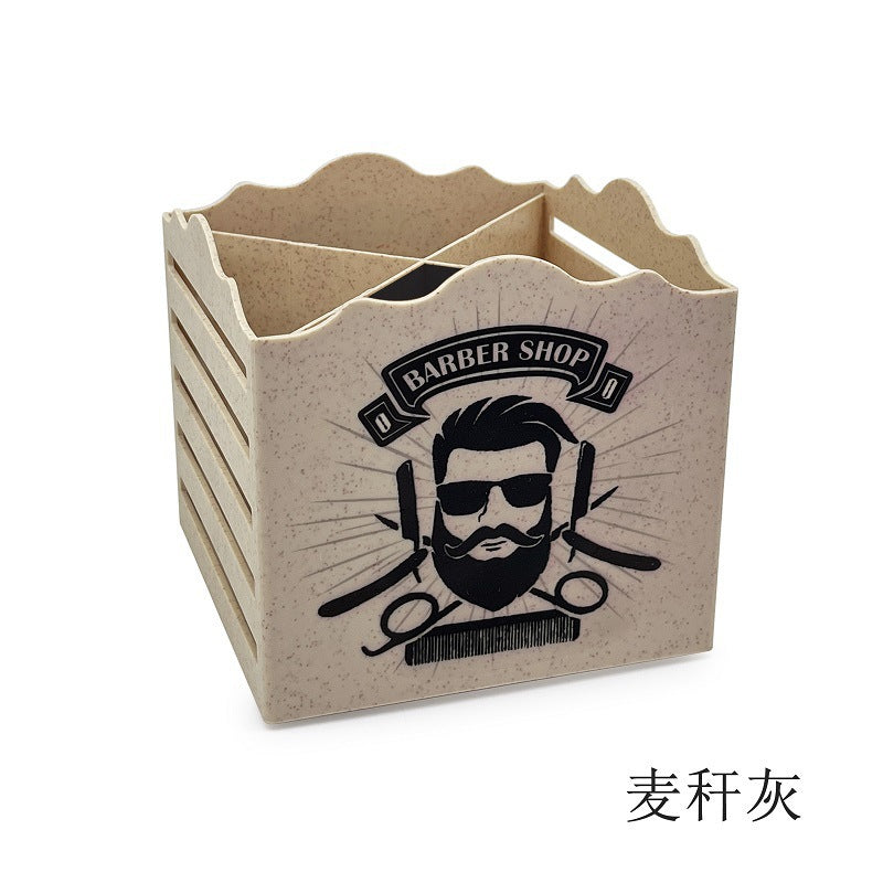 Hair salon scissors socket non-slip storage box, scissors socket box has no fixed position, comb scissors are inserted into the scissors rack.