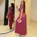 European and american women's clothing  autumn new collection: sweet and fresh printed mock neck short sleeve high waist slimming a-line dress