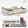 2.4m boss table [luxury double cabinet] + chair