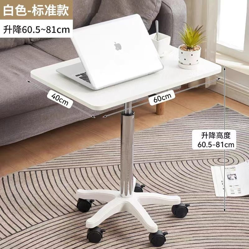 Lift small coffee table living room sofa rock board side table movable small table balcony side table for home writing desk computer desk