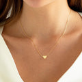 2024 amazon foreign trade new product minimalist inflatable heart pendant necklace - versatile commute style jewelry for women