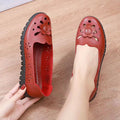 Soft leather soft bottom ladieswear shoes flatsabrasion resistantwaterproofbows work shoes wechat group purchase live broadcast one piece dropshipping